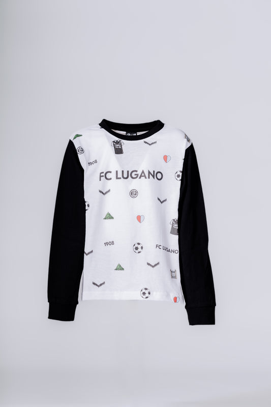 Set Pigiama Kids FC Lugano 2025-26