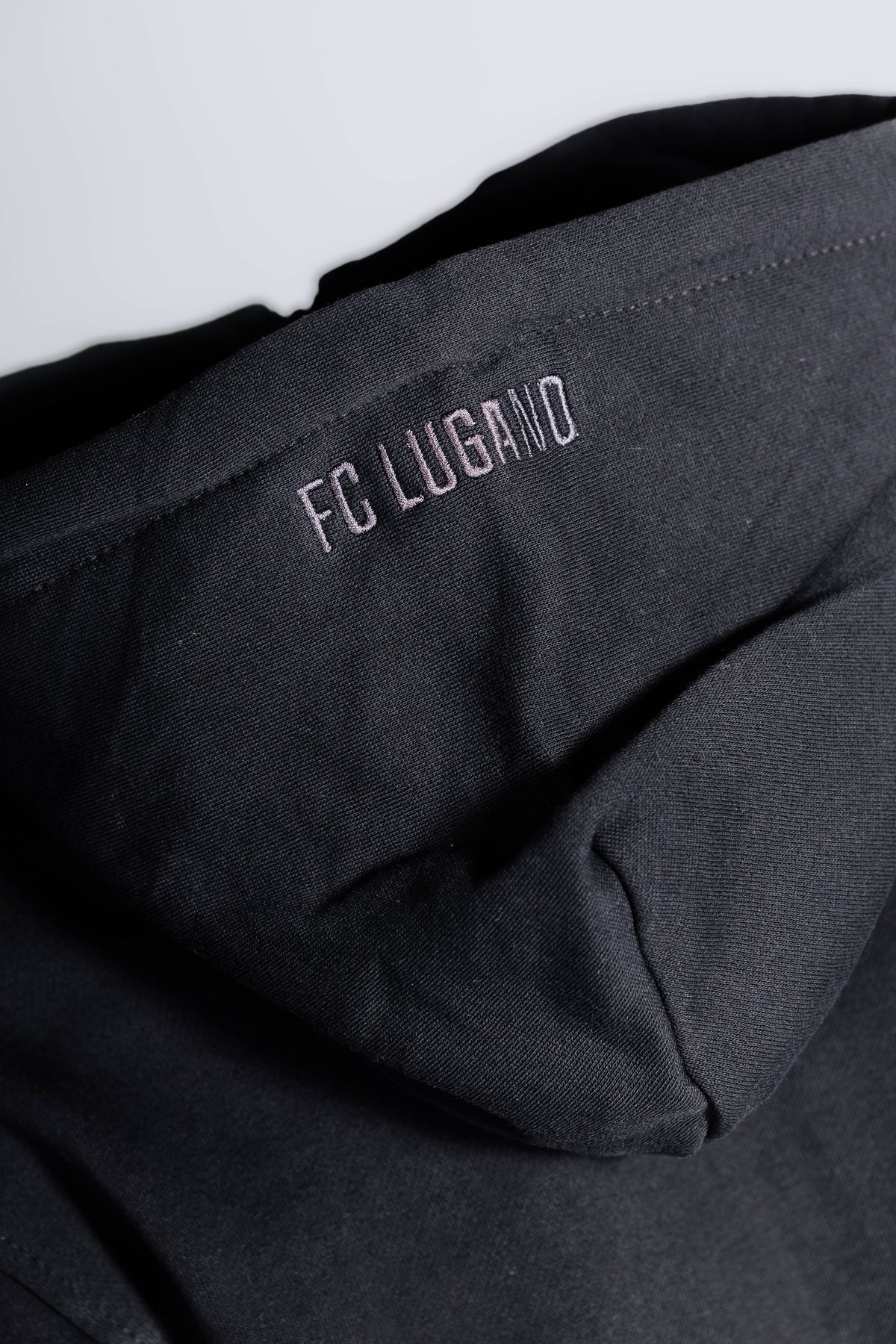 Felpa Black con Cappuccio e Zip FC Lugano