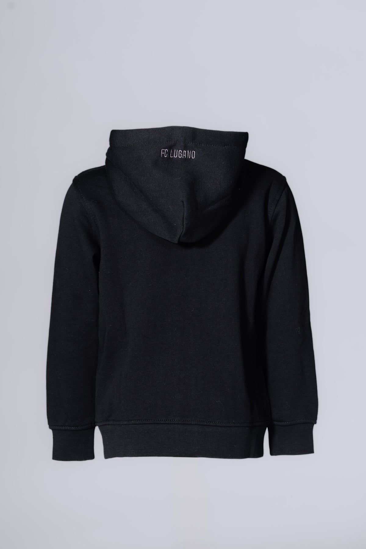 Felpa Black Kids con Cappuccio e Zip FC Lugano
