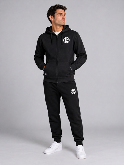 Felpa Black con Cappuccio e Zip FC Lugano