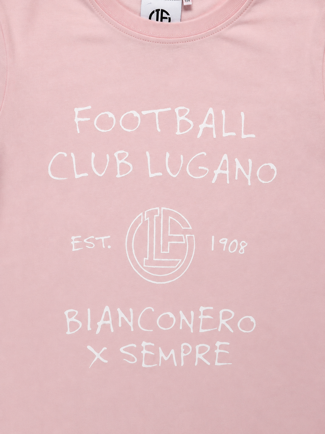 T-Shirt FC Lugano Bianconero x Sempre - Pink