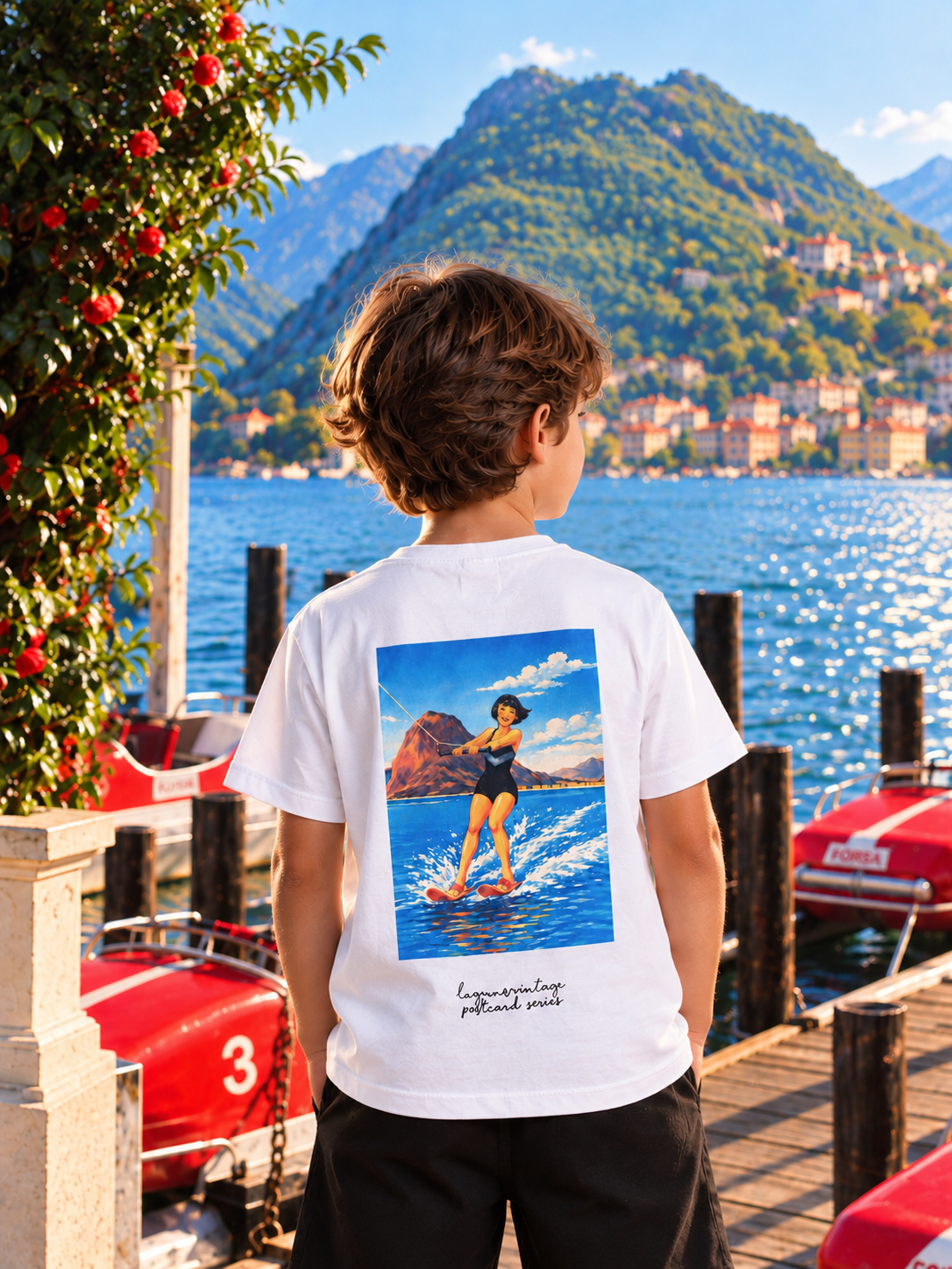 FC Lugano Postcard Series - T-Shirt Lake Life Kids